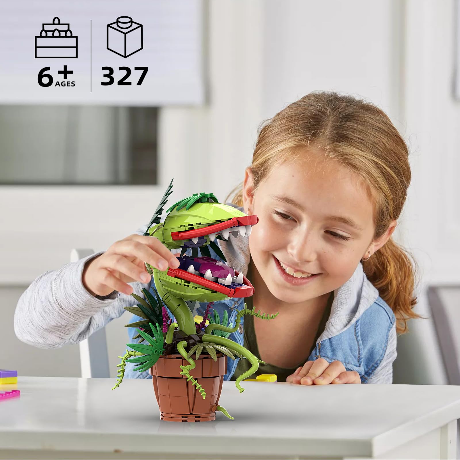 Amazon.com: Sinuraii Audrey II Piranha Flower Building Blocks Set