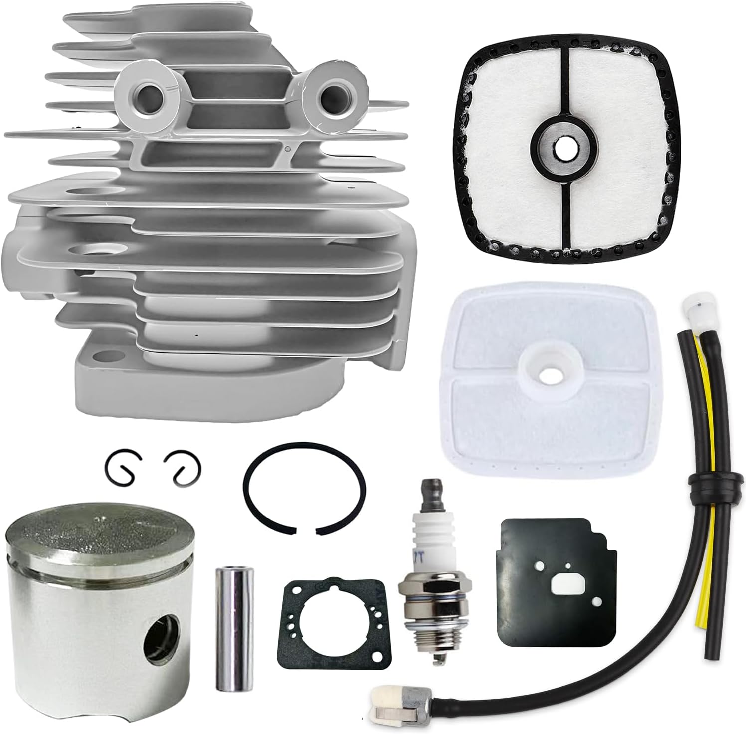 A130002100 Cylinder SRM-225 GT-225 Piston Kit for Echo PAS-225 GT-225 GT-225L PE-225 GT-225i GT-225SF SRM-225i Trimmer Lawn with 225 Air Filter Kit P021007712 Piston Kit