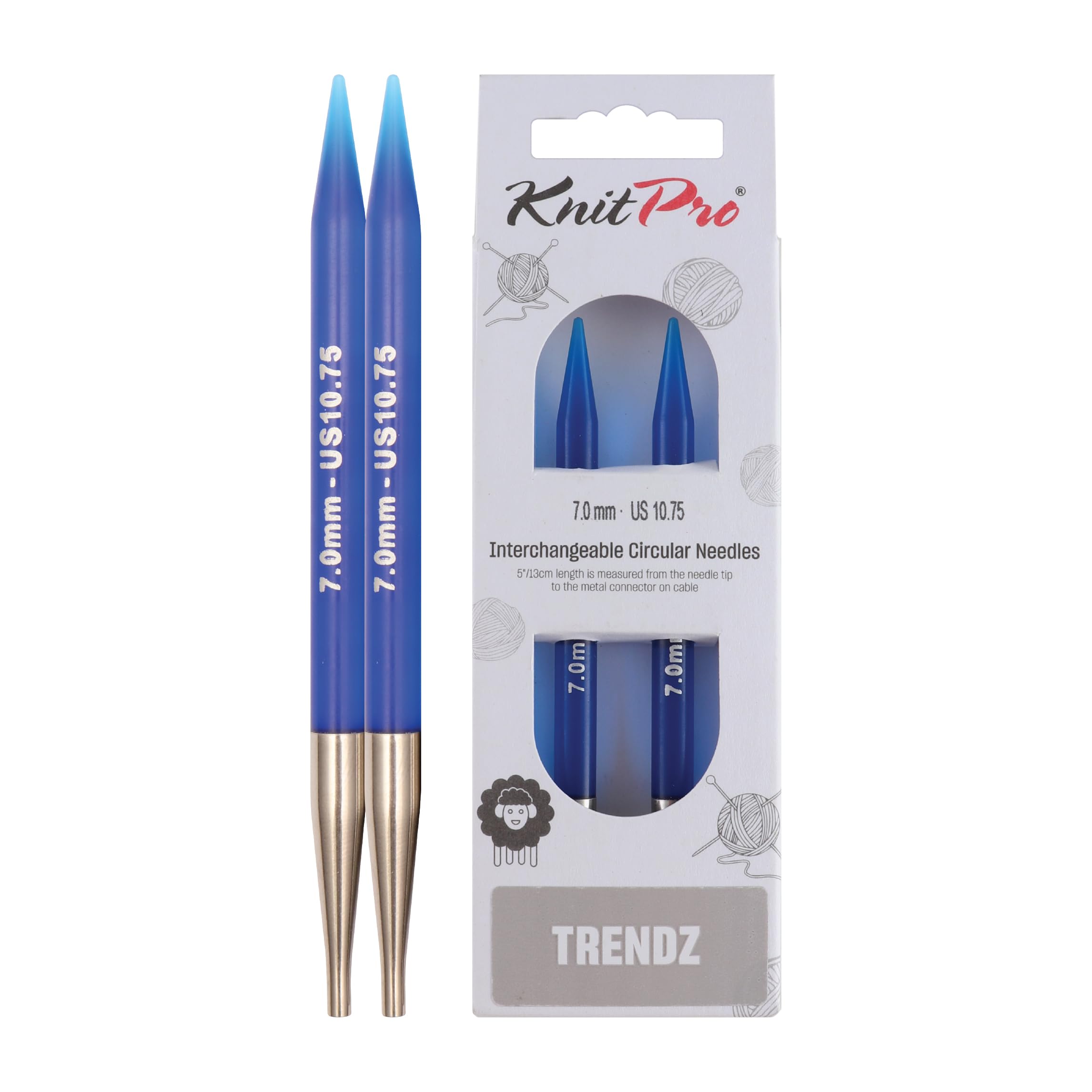 KnitPro Trendz Interchangeable Circular Needles 5" (13cm) | 7.00mm