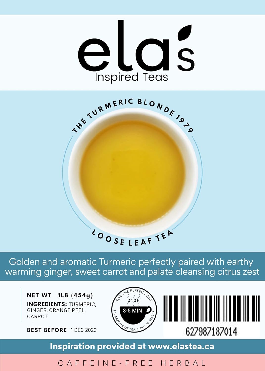 Ela's Tea Breakfast Blend 1837 | 1 Pound |Premium Loose Leaf Tea | Darjeeling and Assam Leaves | Hot or Iced Tea | 120 Cups Brewed : Grocery & Gourmet Food