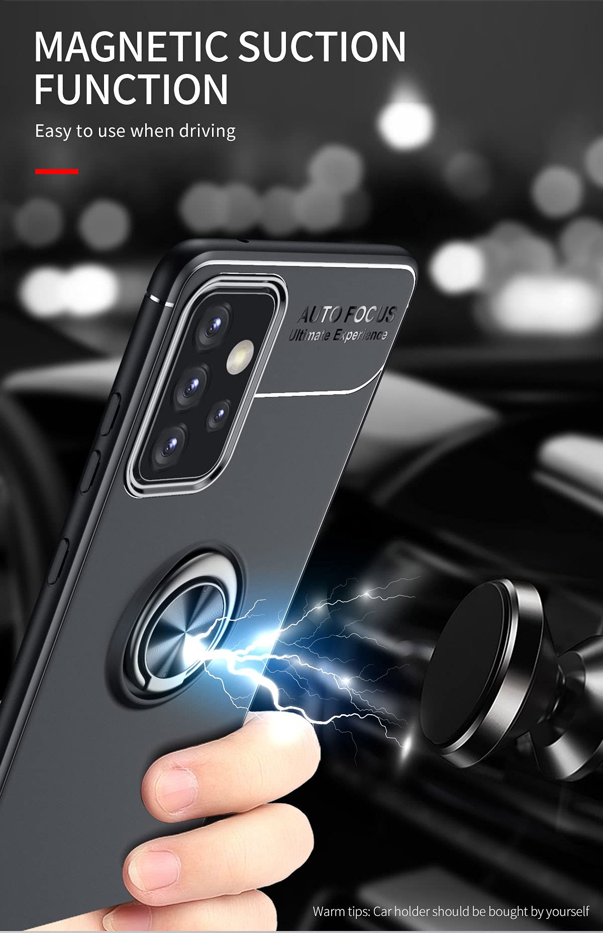 Funda WEIOU Para OnePlus Nord CE 5G + 2 Cristales Templados - TPU/PC, Soporte 360°, Negro