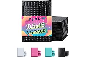 Yens Poly Bubble Mailers 10.5 x 15 Inches