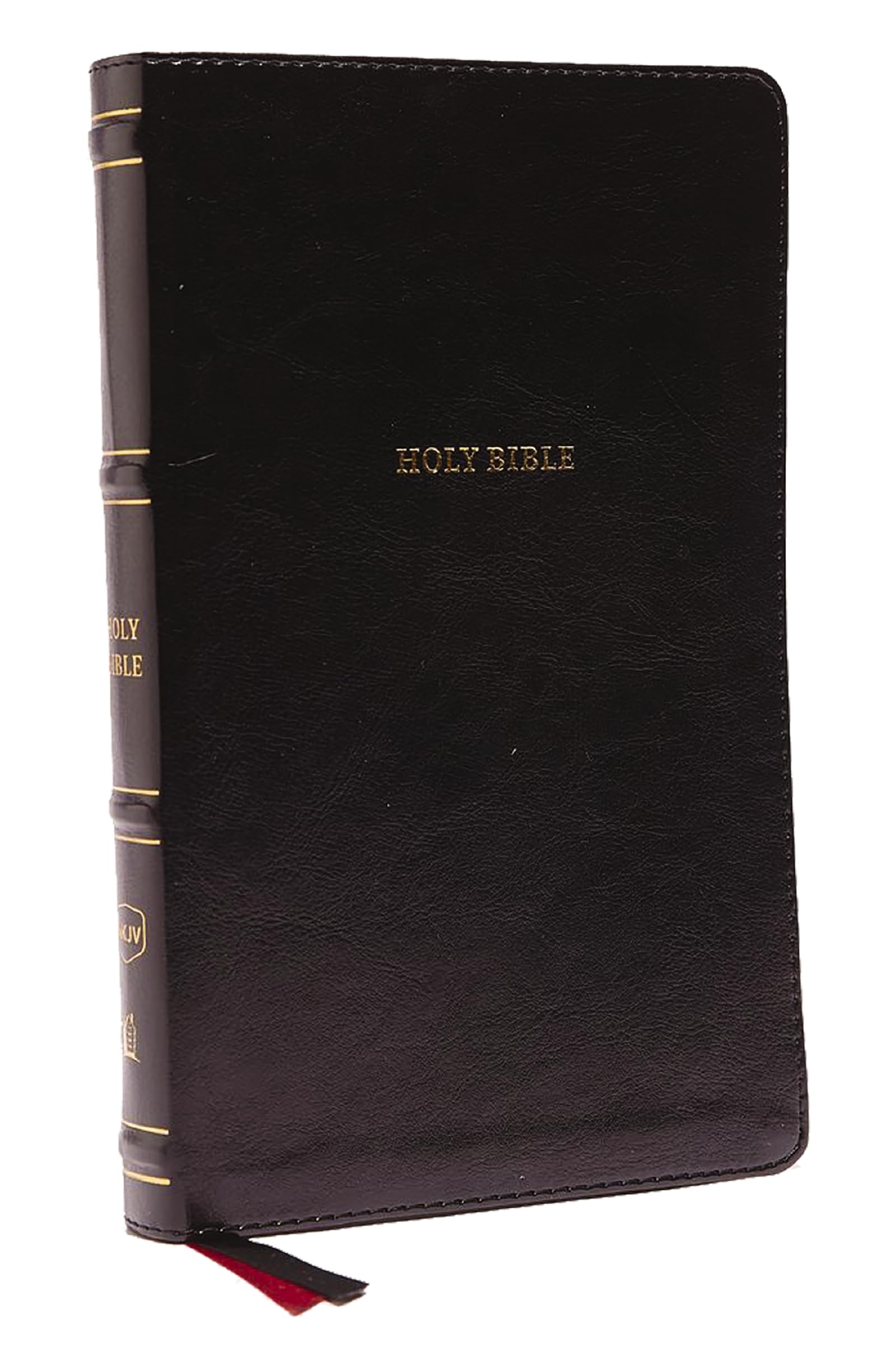 NKJV, Thinline Bible, Leathersoft, Black, Red Letter, Comfort