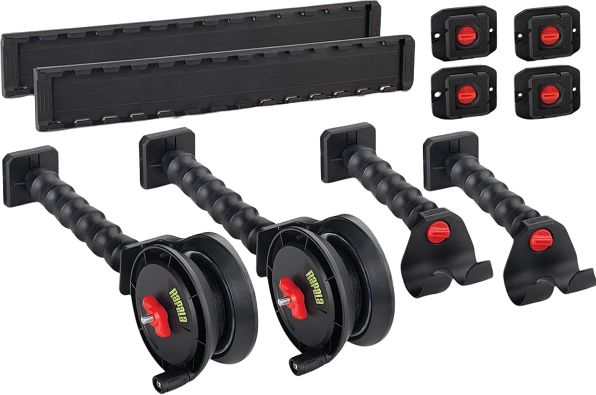 Rapala Smart Hub Ice Shack Pack, Complete Ice Fishing Accessory Mount Kit for Shelters, Fishing Kit, Durable Winter Gear