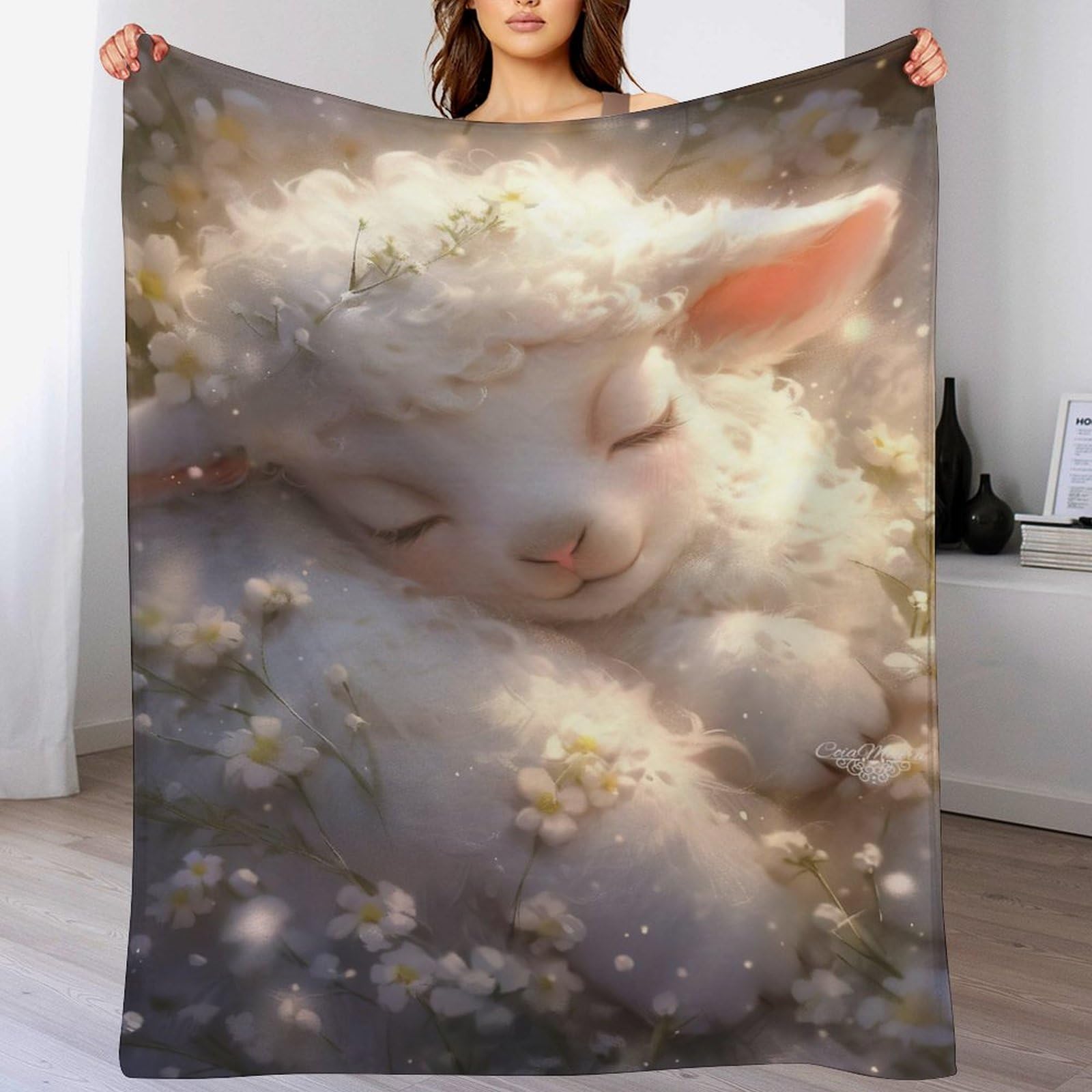 Couverture de mouton plaid polaire chaud pour bébé et adulte