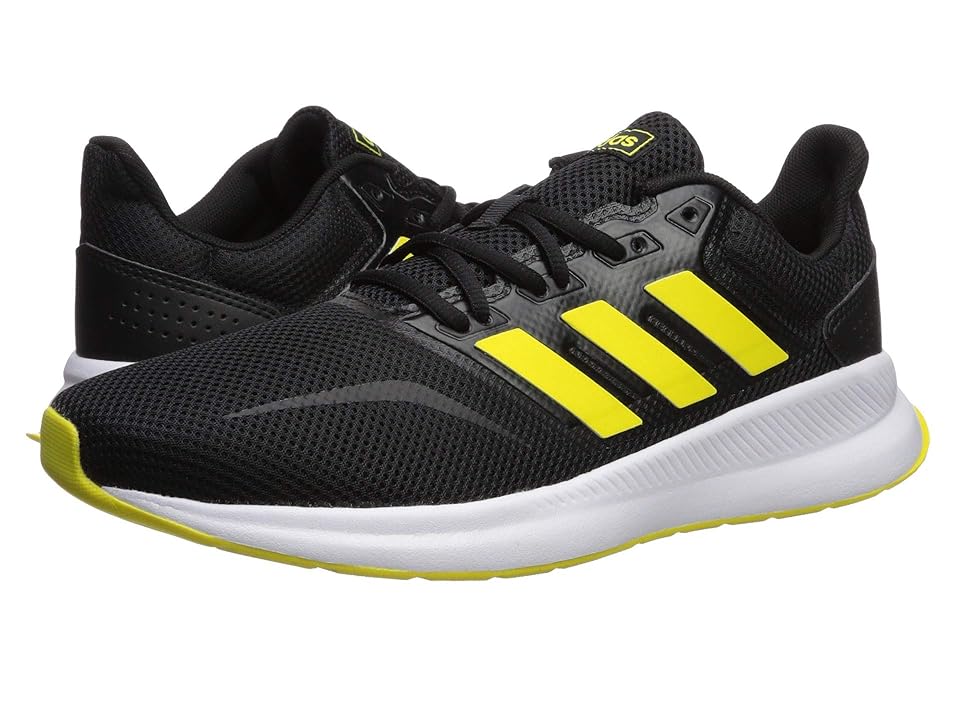 

adidas Falcon (Core Black/Shock Yellow/Footwear White) Men's Shoes