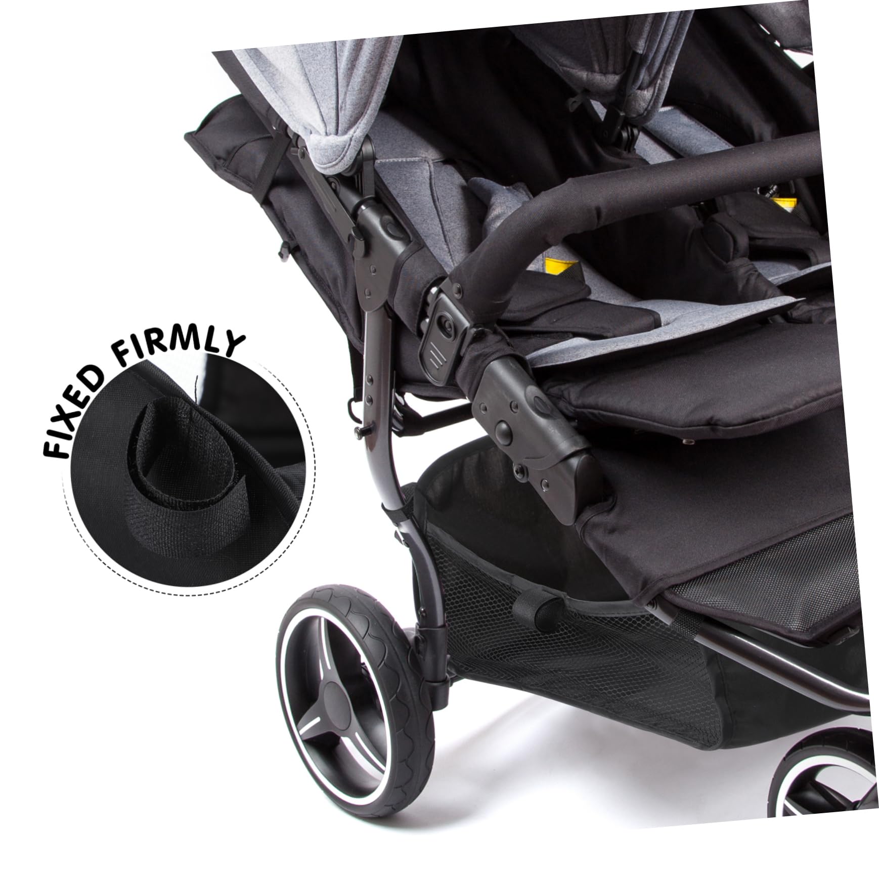 BESPORTBLE 3 Piezas Cesta para Carrito de Bolsa Organizadora Inferior para Cochecito Cesta de Almacenamiento Espaciosa y para Accesorios
