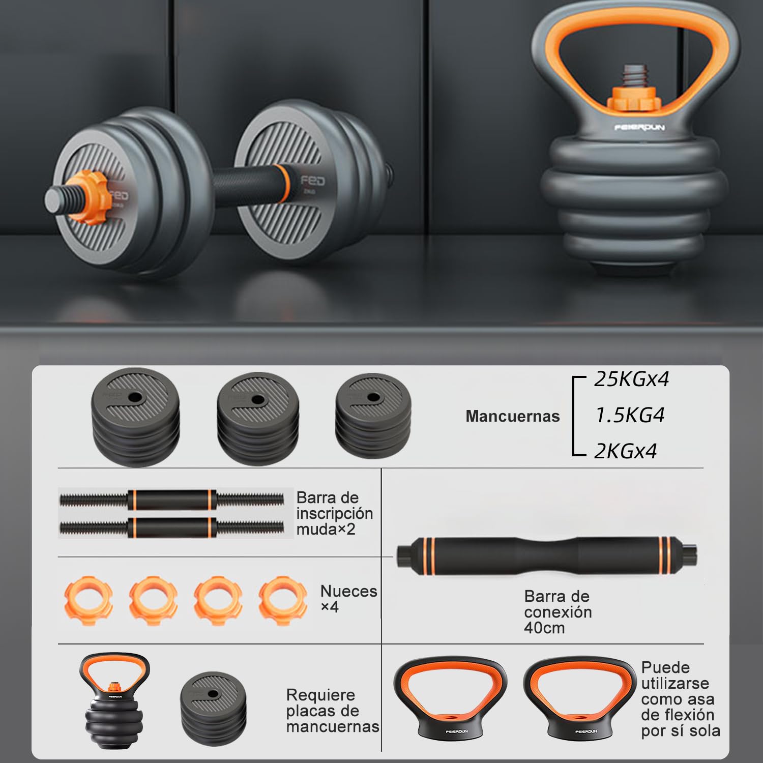 Mancuernas Para Acondicionamiento Físico Juego De Mancuernas