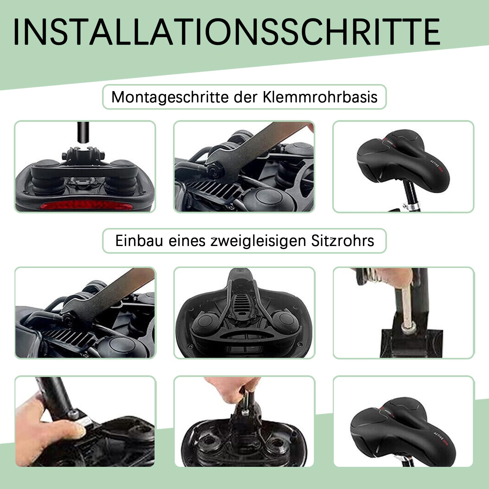 Sella Per Bicicletta In Gel, Sella Ergonomica Per Bicicletta Con Copertura Impermeabile Traspirante~p136976786