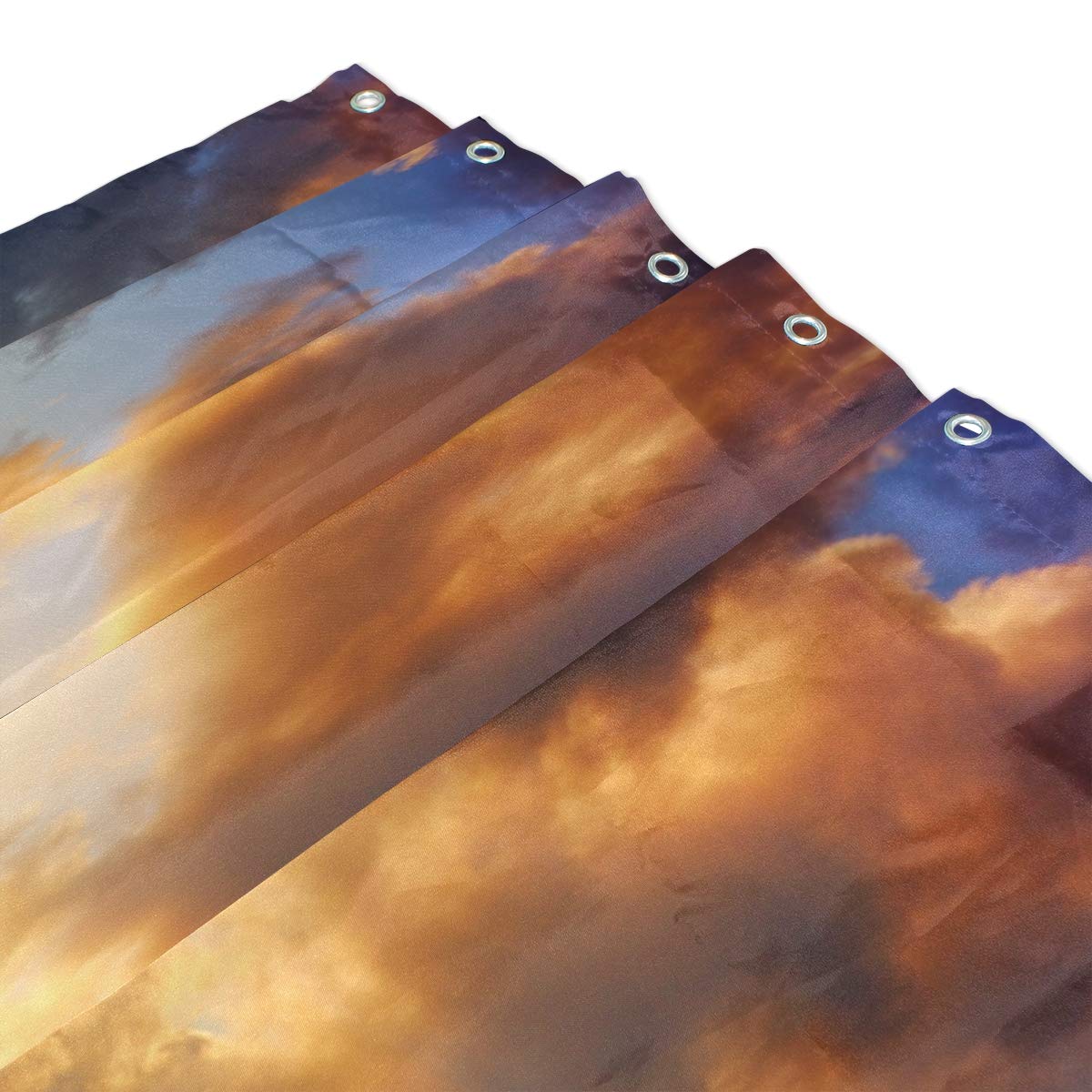 Lot de 2 tapis de bain BKEOY en tissu polyester antidérapant Motif éléphant couchant de soleil Tapis de bain lavable intérieur Décoration de la maison