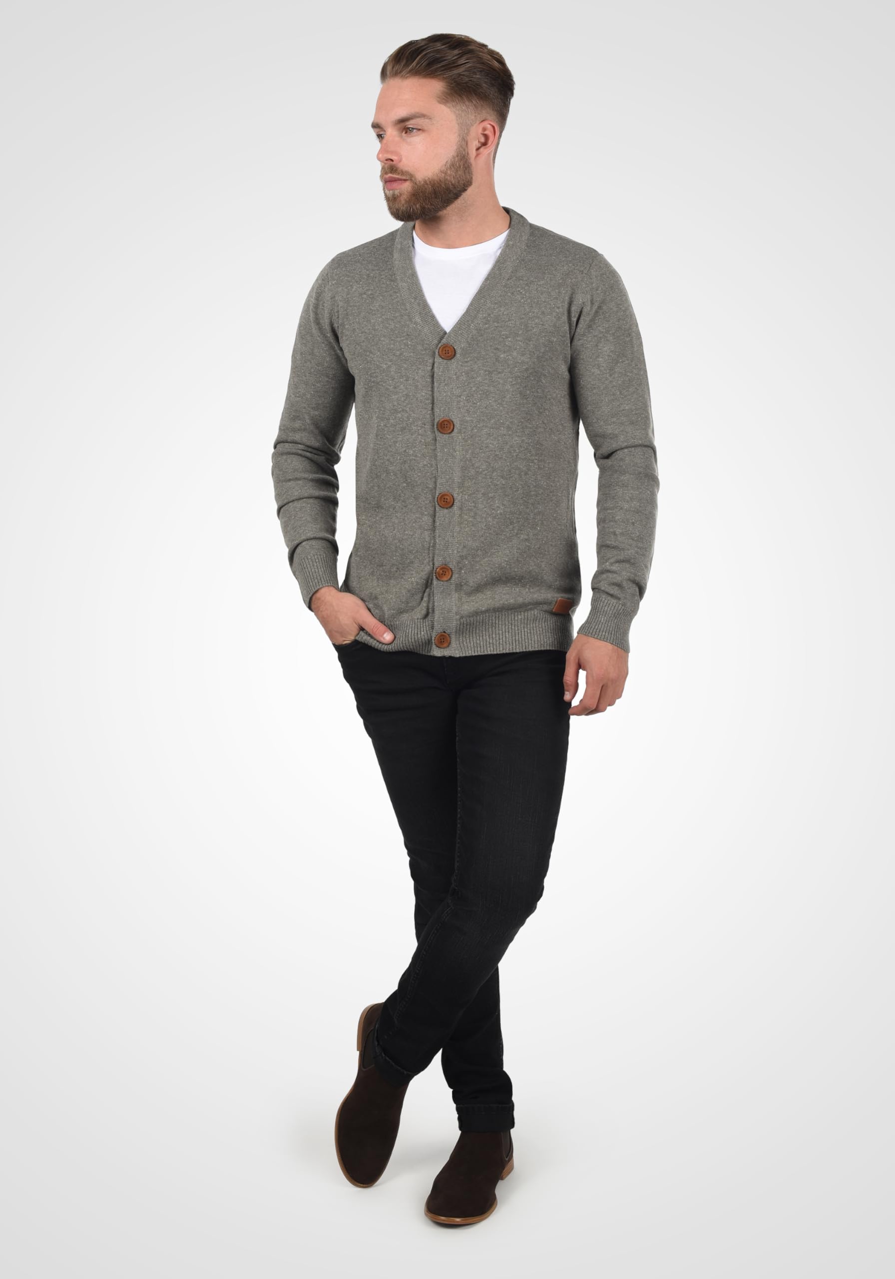 Blend BHLennard Herren Strickjacke Cardigan Feinstrick