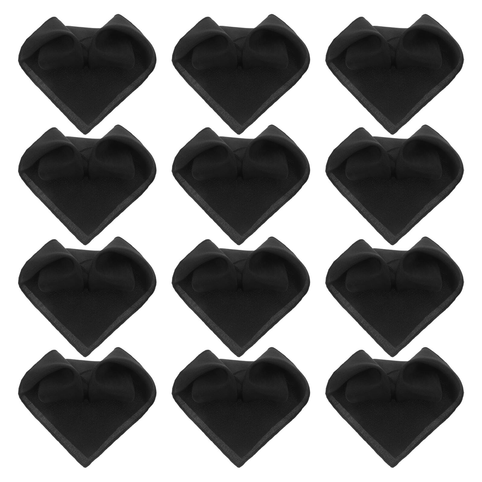 Servilletas reutilizables lavables POPETPOP en color negro, pack de 12 unidades