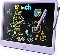 Vista 15 de KOKODI Tableta de escritura LCD, regalos para niños y niñas de 3 años, tableta de dibujo de 10 pulgadas, tablero colorido para garabatear