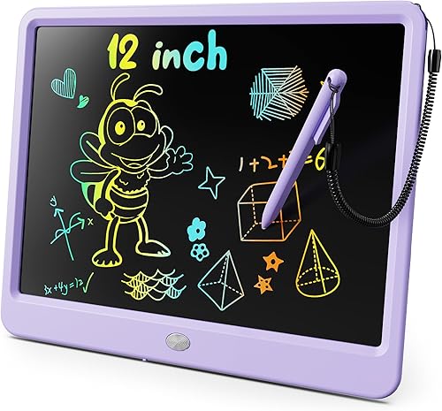 Miniatura 15 de KOKODI Tableta de escritura LCD, regalos para niños y niñas de 3 años, tablero de dibujo de 10 pulgadas, tablero de garabato colorido, tableta de