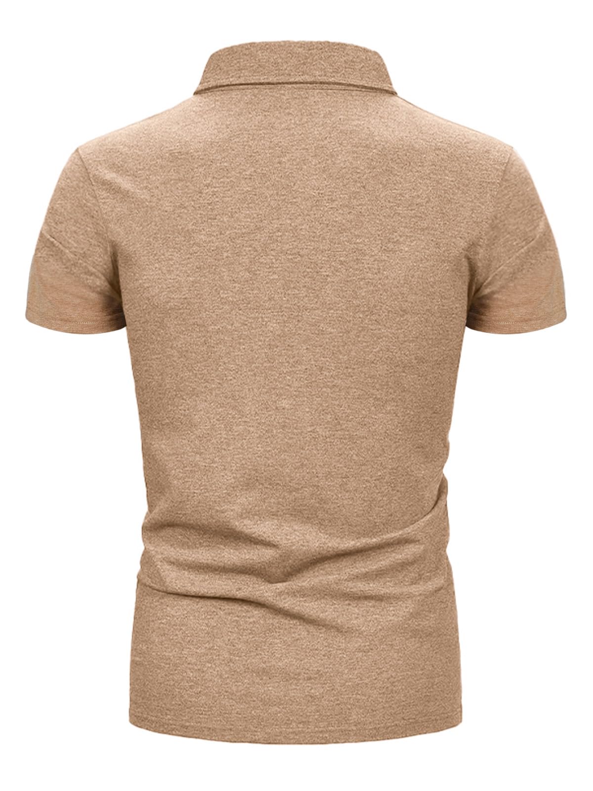 Zetieny Polo Uomo Manica Corta Casual Golf T-Shirt Estiva Poloshirt con Tasche