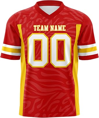 Custom Football Jersey Short Sleeves Blank Football Shirt Personalized Team Uniform Name Number for Men Women