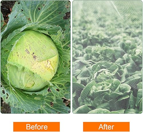 Miniatura 6 de Red blanca para insectos, malla de jardín Luxiv para contra insectos, pájaros, plantas, barrera vegetal para contra ardillas, insectos (6.5 x 16