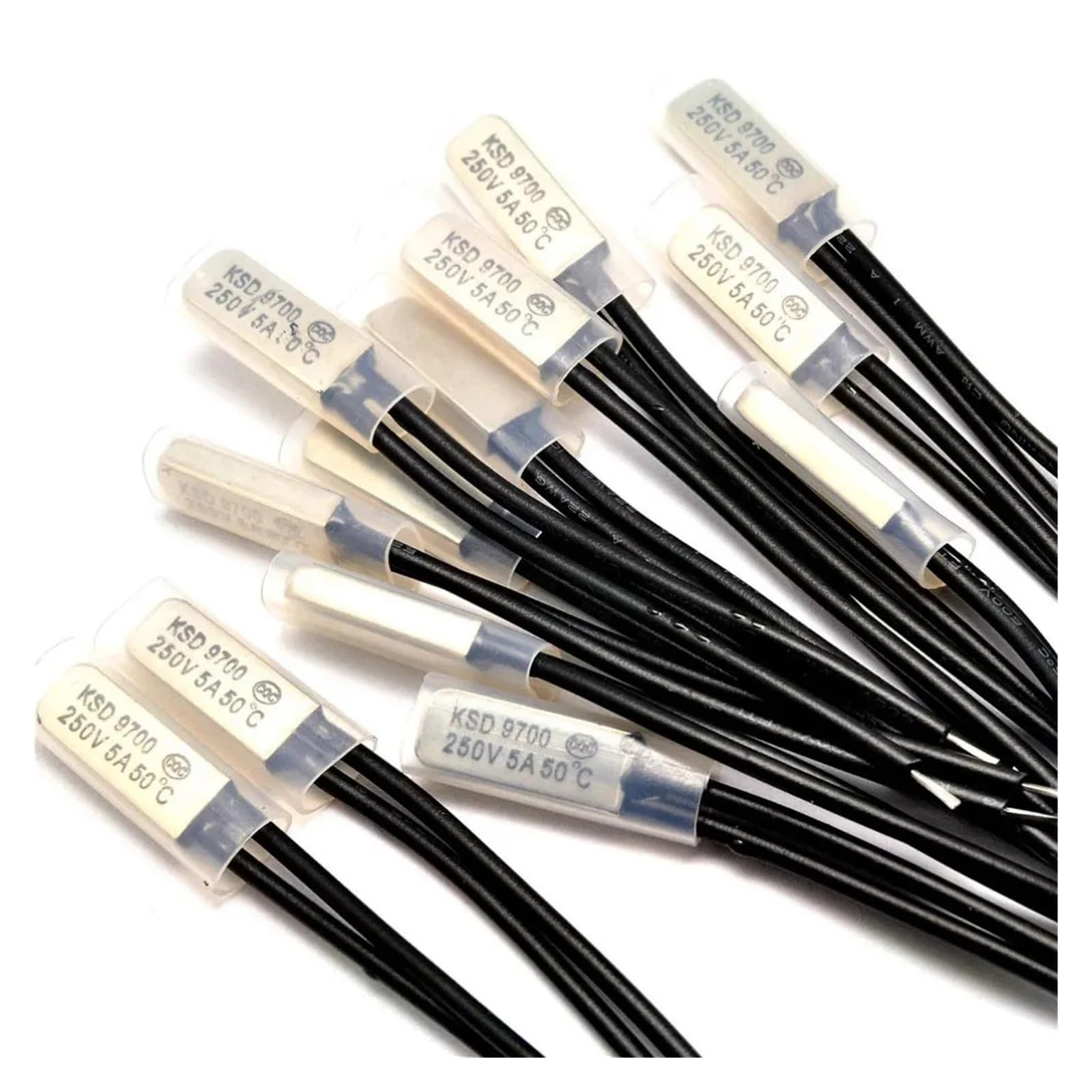 IDGTTLDF 10pcs 250V 5A Temperature Switch Thermostat 35C Degree Celsius NO Normal Open KSD9700 IDGTTLDF