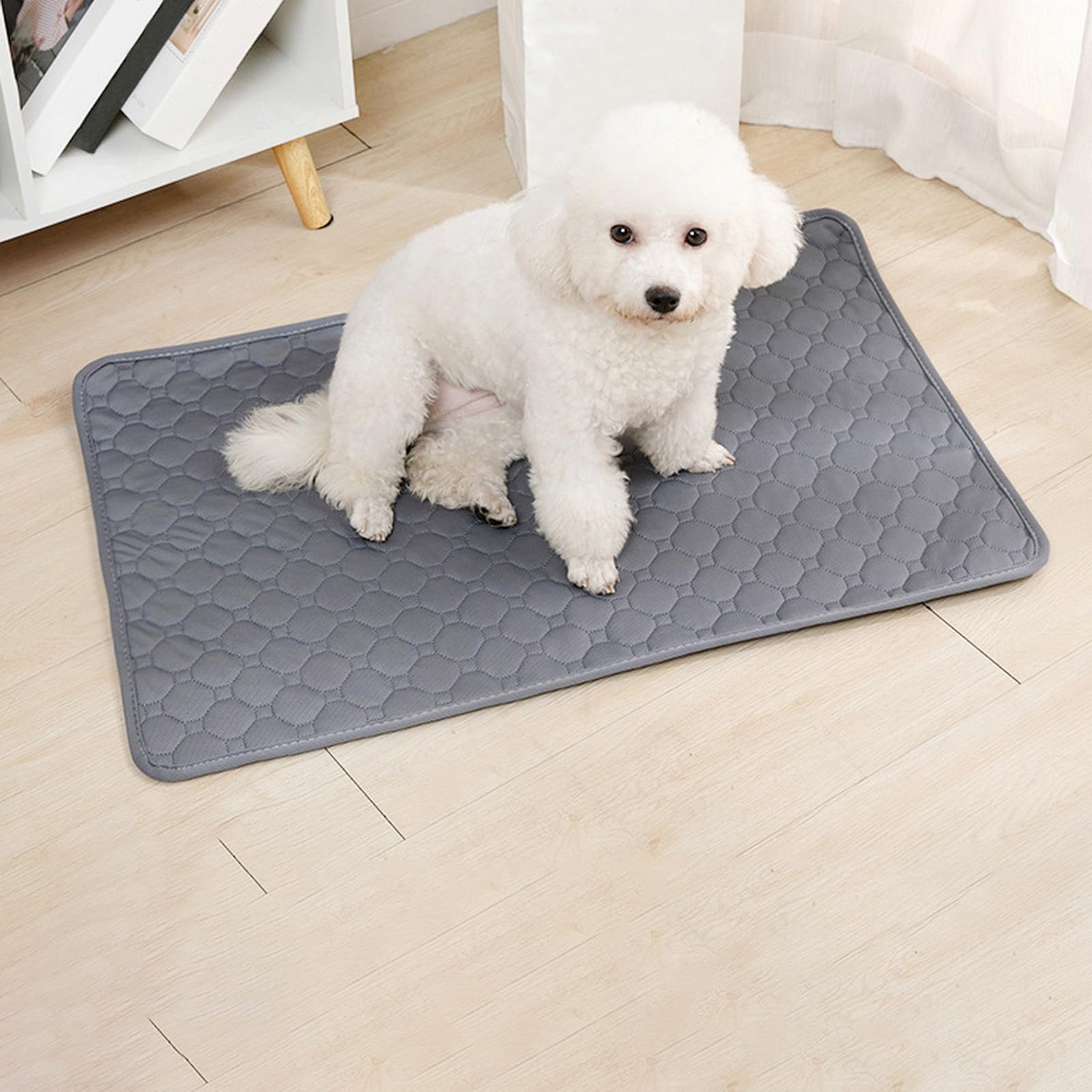 Almohadillas de Entrenamiento Reutilizables Lavables Superabsorbentes Antideslizantes Impermeables para Perros Gatos Conejos Verde, 90 x 150 cm