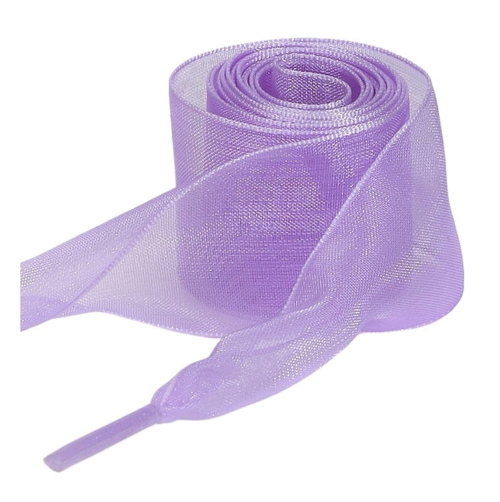 GPDNBIEU Shoelaces, Wide Satin Ribbon Shoelaces Flat Silk For Women Girls Ladies Fashion Sneakers(Light Purple,140cm)