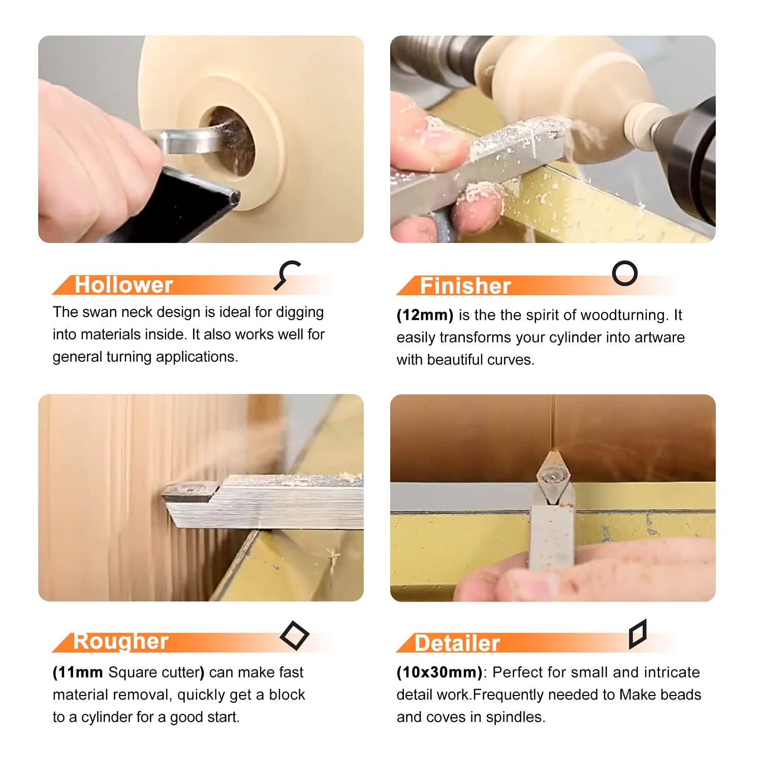 Jeu D'outils De Tournage En Carbure Pour Le Bois Outils De