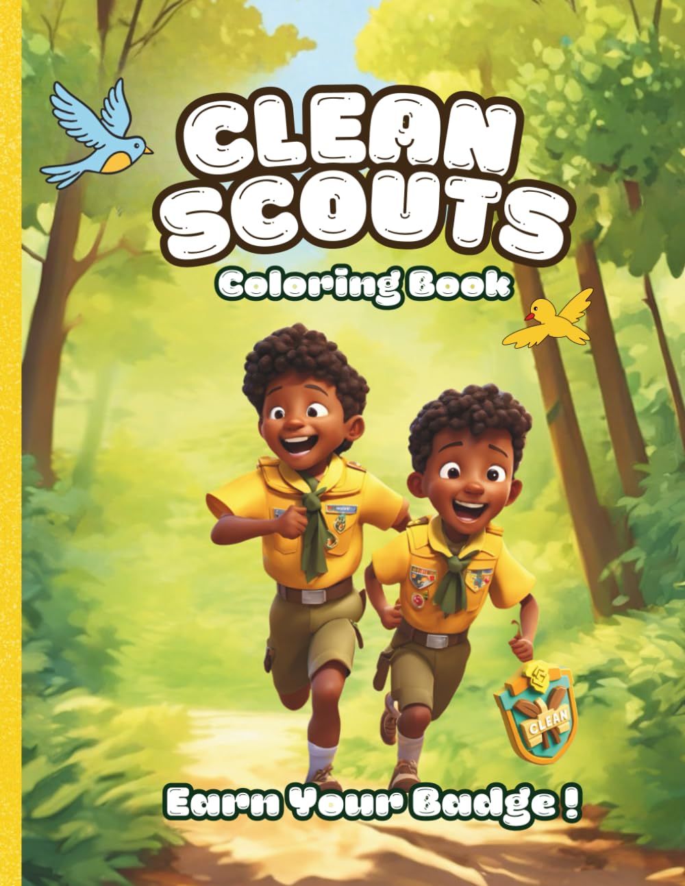 Clean Scouts: Earn Your Clean Badge by Learning Hygiene, Self-care and Healthy Habits Coloring Book for Kids (Ages 5-13) (The Scouts)