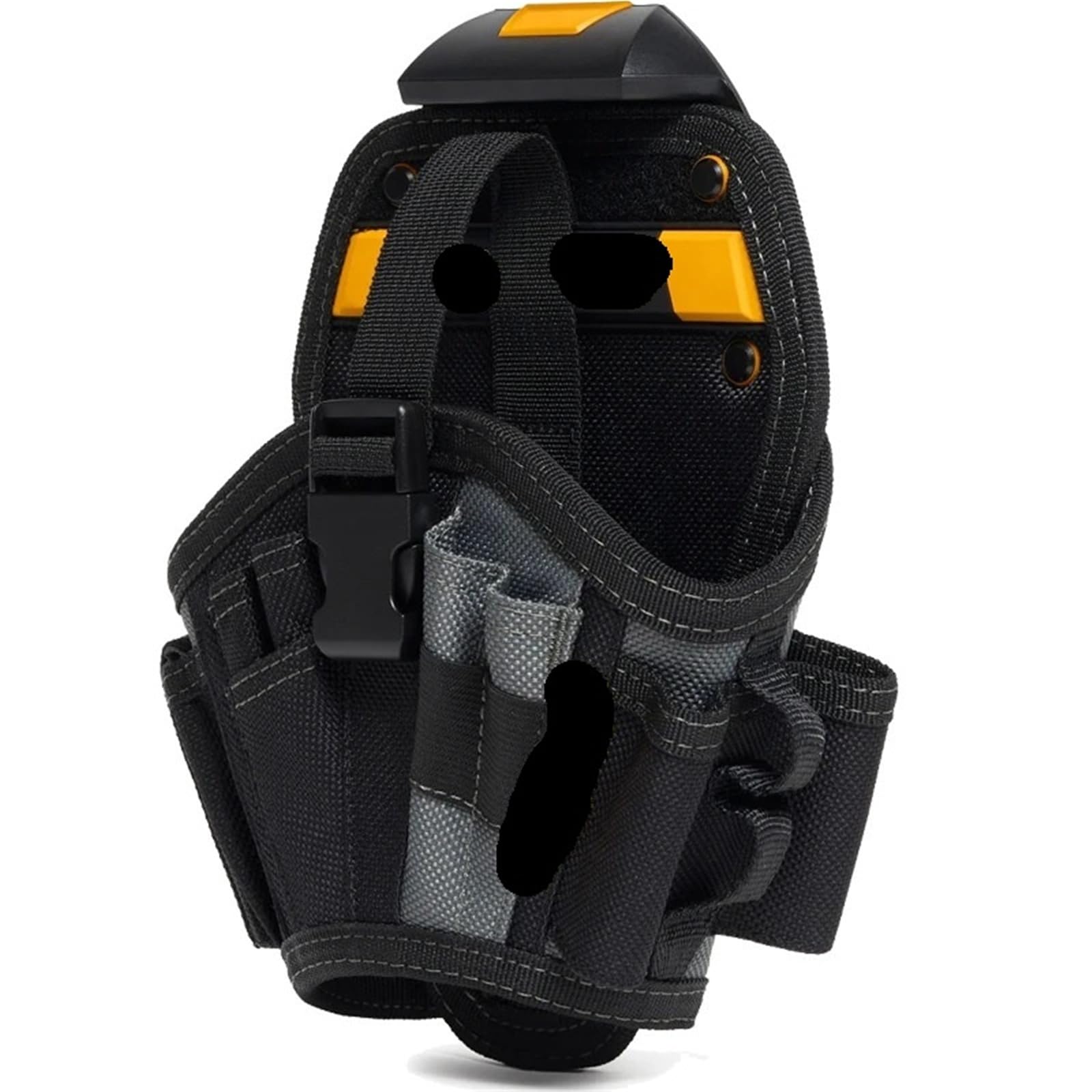Holster Perceuse Grand étui de forage 13 poches et boucles, sac à outils portable construction robuste renforcé par des rivets