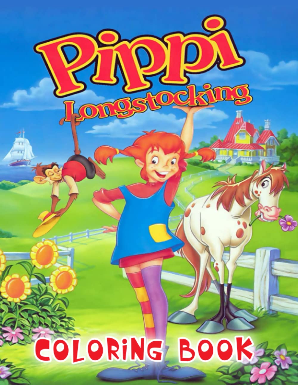 Pippi Longstocking Coloring Book: Activity and Fun Coloring Book
