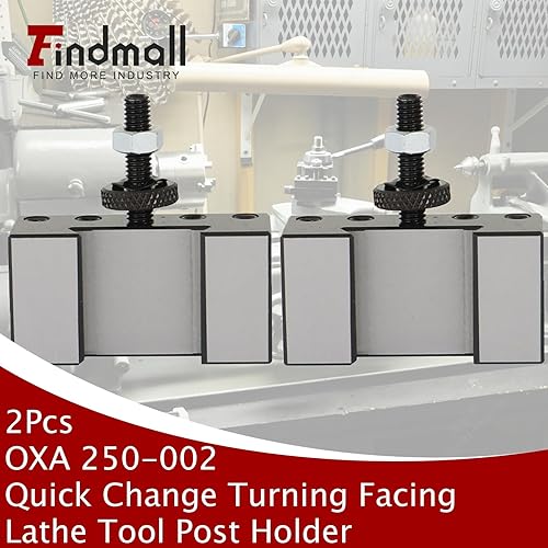 Miniatura 4 de findmall OXA - Soporte para postes de herramientas de torneado y revestimiento de cambio rápido 250-002, 2 piezas