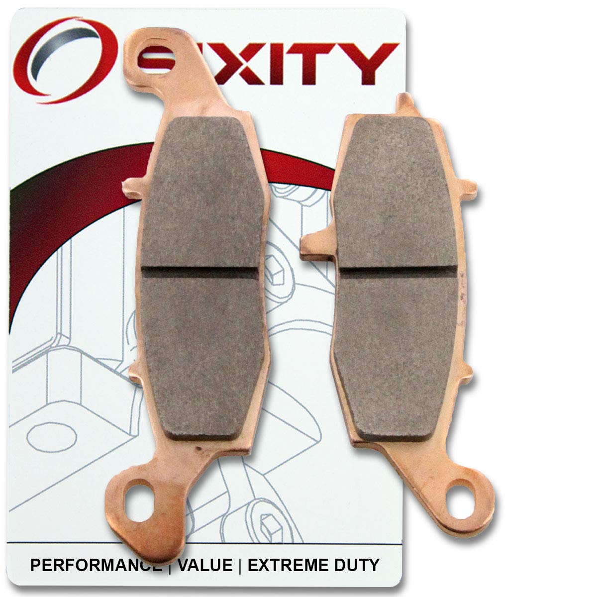 Sixity N6 Front Sintered Brake Pads compatible with Suzuki M50 Boulevard VZ 800 K5 K6 BK6 K7 ZK7 K8 ZK8 K9 ZK9 2005 Complete Set