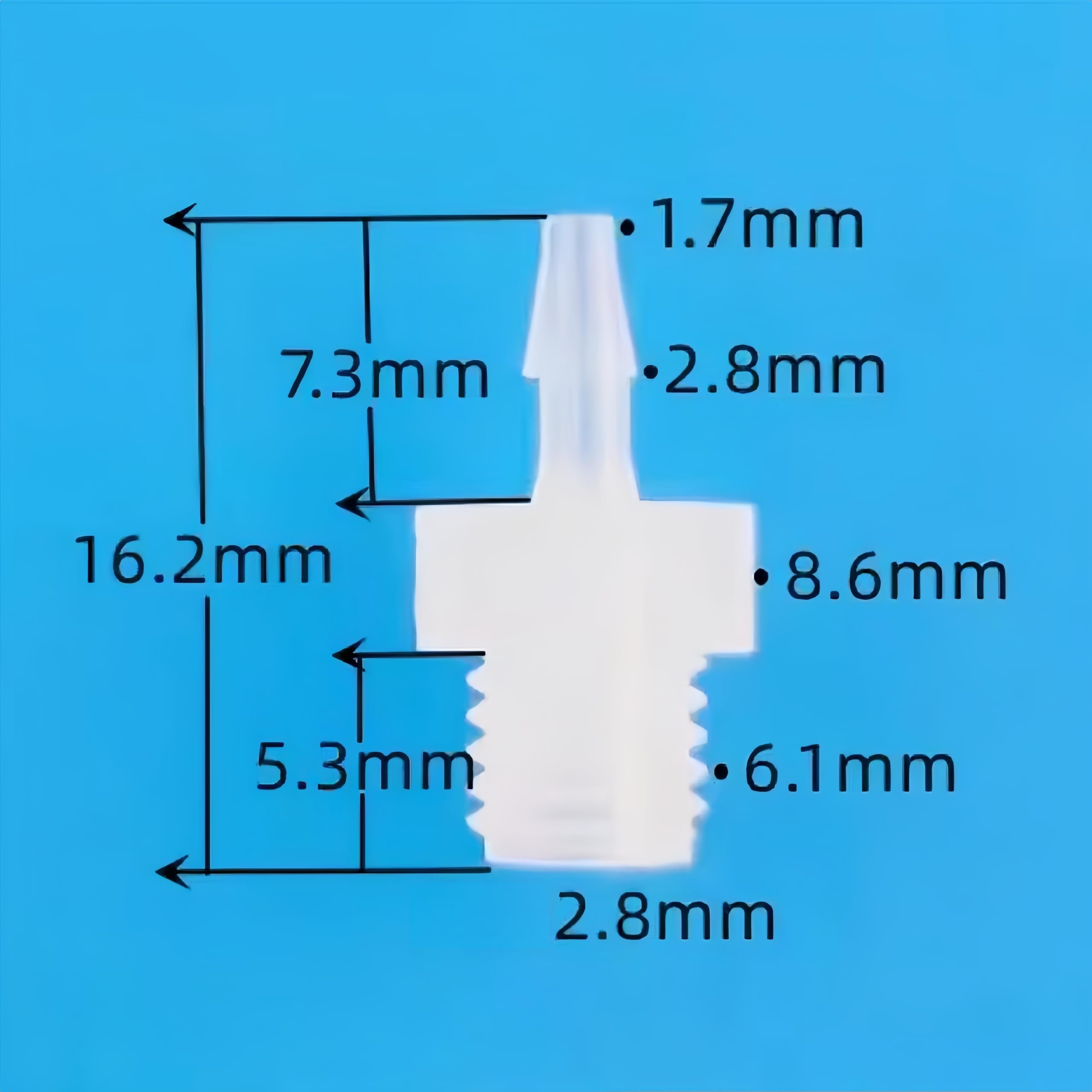 Raccordo for tubo in PP 50pz