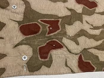 【レア】ドイツ国防軍　軍幕②　スプリンターカモ　両面柄　1枚　ツェルトバーン し*く様 【超レア】入手困難 ドイツ国境警備隊 軍幕 スプリンターカモ 1