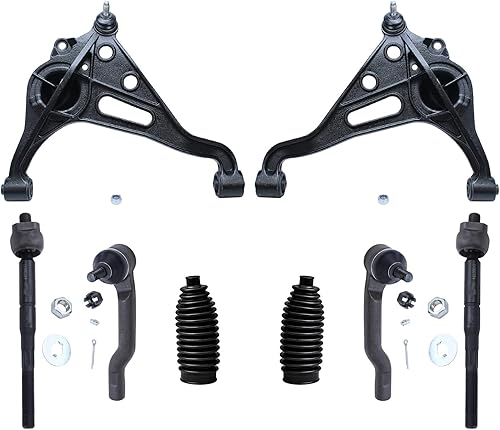 Miniatura 208 de Detroit Axle - Kit de suspensión delantera de 8 piezas para Toyota Sienna 2004-2010, brazos de control inferiores con rótulas interiores exteriores