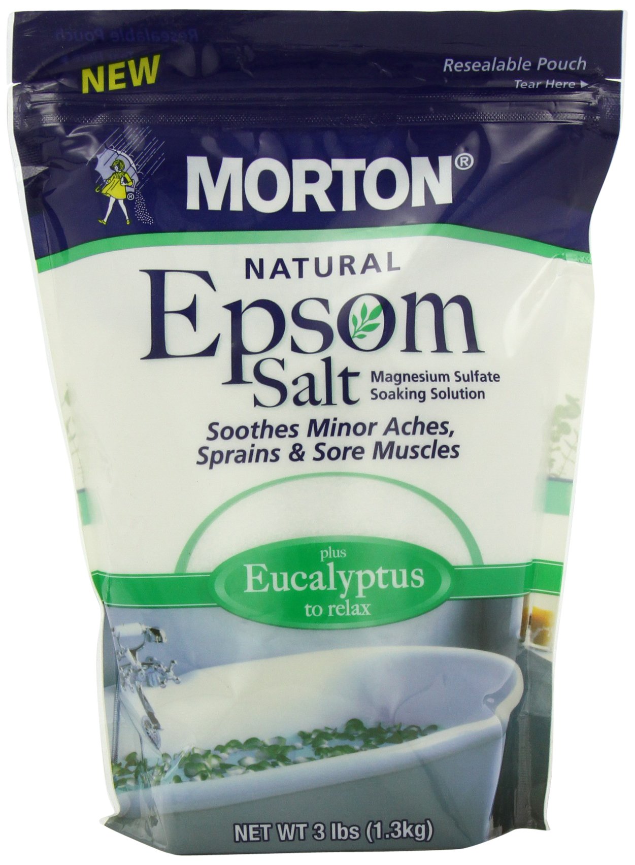 Morton Epsom Salt, Eucalyptus, 3 Pound