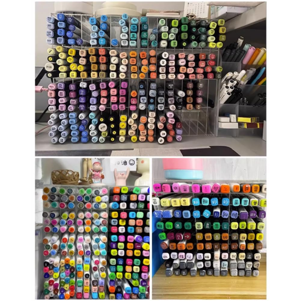 Marker-Organizer, Acryl-Schreibtischaufbewahrung für Stifte, Bleistifte und Pinsel, ideal für Zuhause und Klassenzimmer