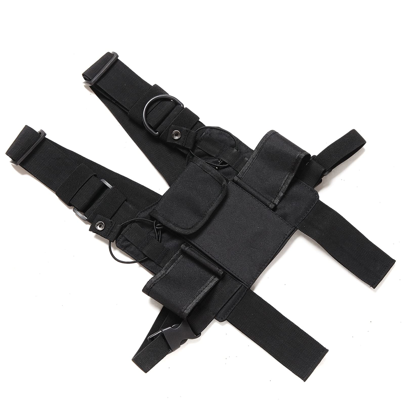 Holster Radio, Sac de Poitrine Utilitaire Universel pour Talkie-walkie Sacs de Harnais de Poche de Poitrine pour Talkie-Walkie pour Les Entraînements, Le Cyclisme, la Randonnée