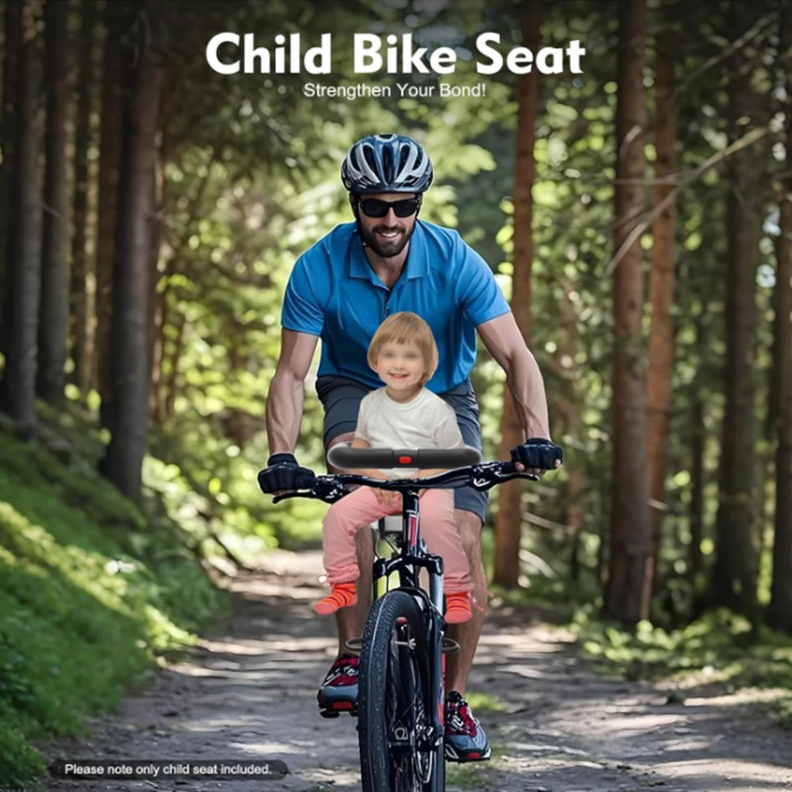 Seggiolino Bicicletta Bambino Sgancio Rapido Ergonomico Comodo | Seggiolino per Bambino Montato su Bicicletta per Famiglia, Genitori, Viaggi all'Aperto, Pendolarismo, Ciclismo, Gite su
