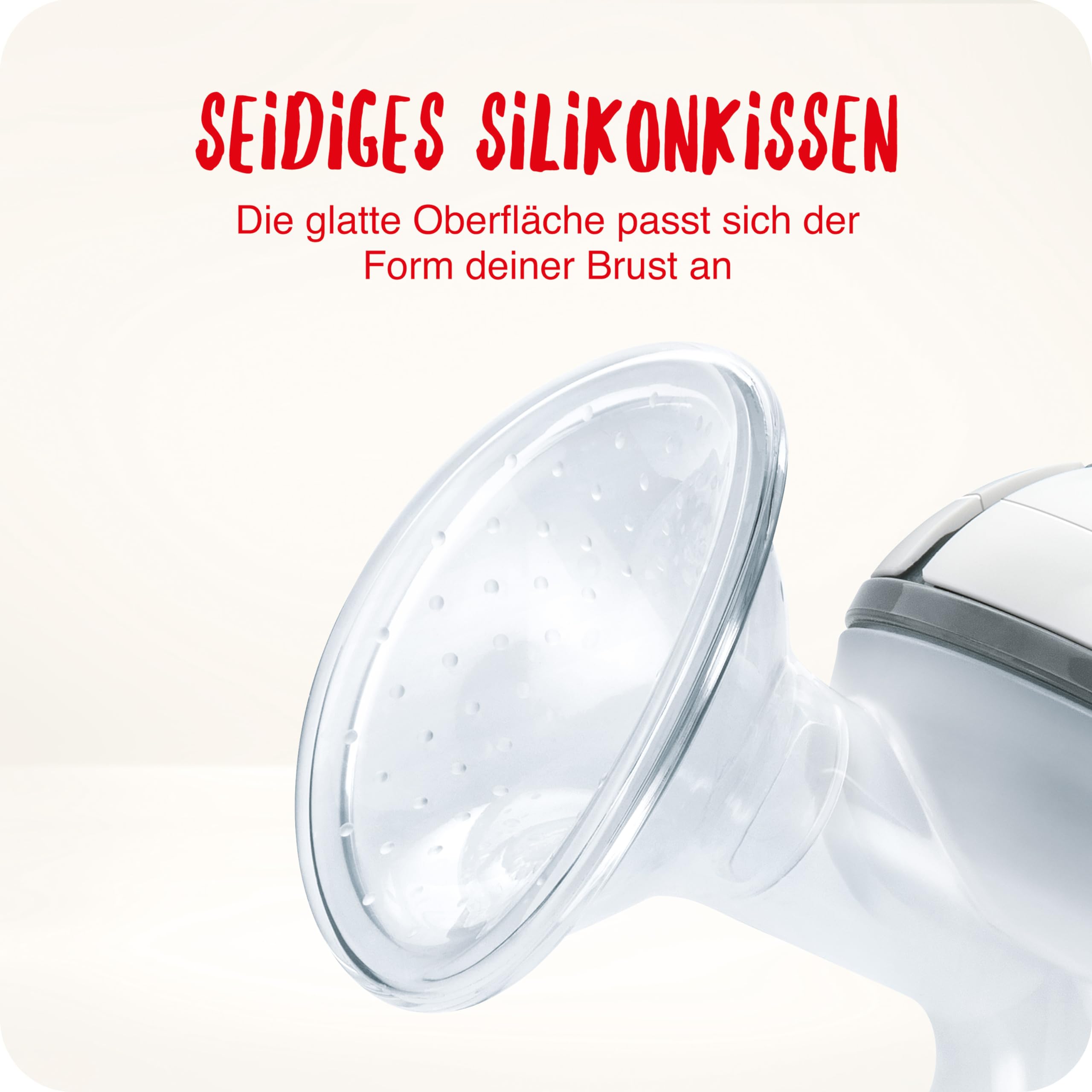NUK Handmilchpumpe | Weiches Silikonkissen | Ergonomischer Pumphebel | Mit Perfect Match Babyflasche | 150 ml