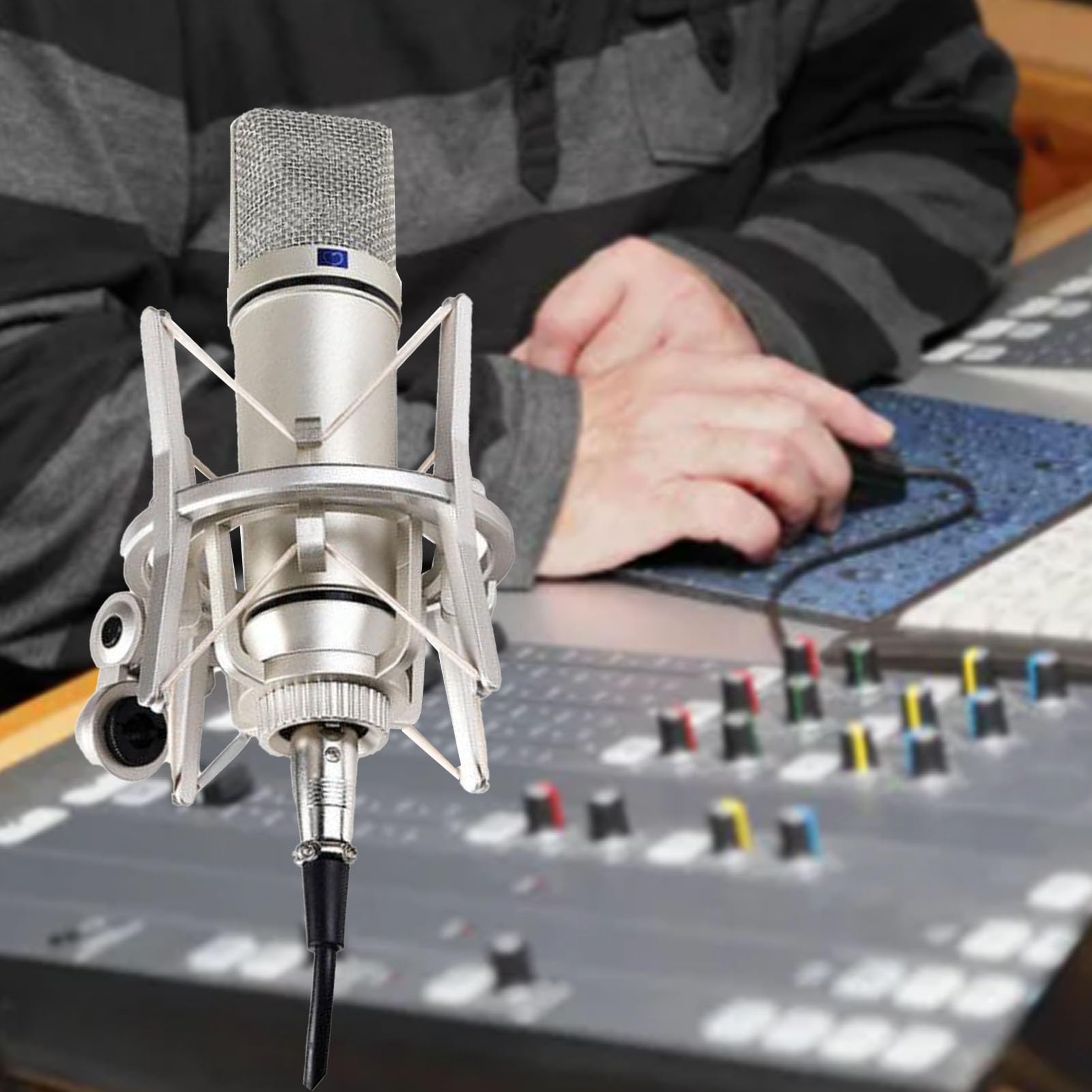 Kondensatormikrofon, 48 V, Professionelles Gro?membran-Kondensatormikrofon f¨¹r Gesang, Live-Streaming