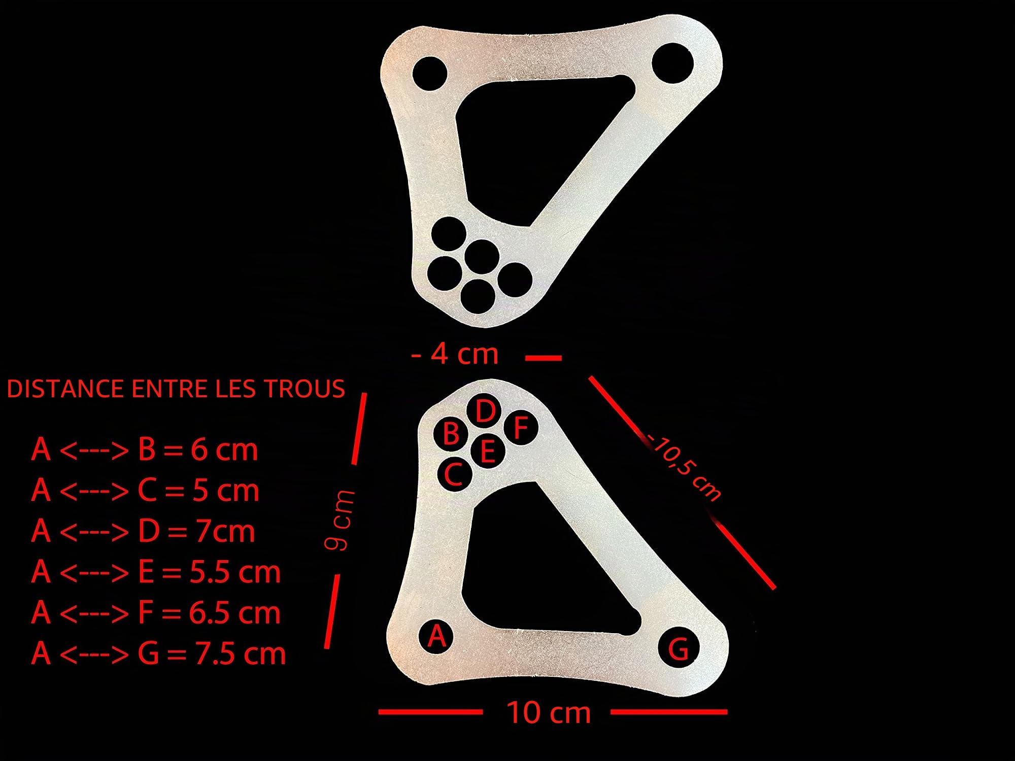 Biellettes de descente compatibles avec Honda XL1000V Varadero 1999-2002 (20-80mm)