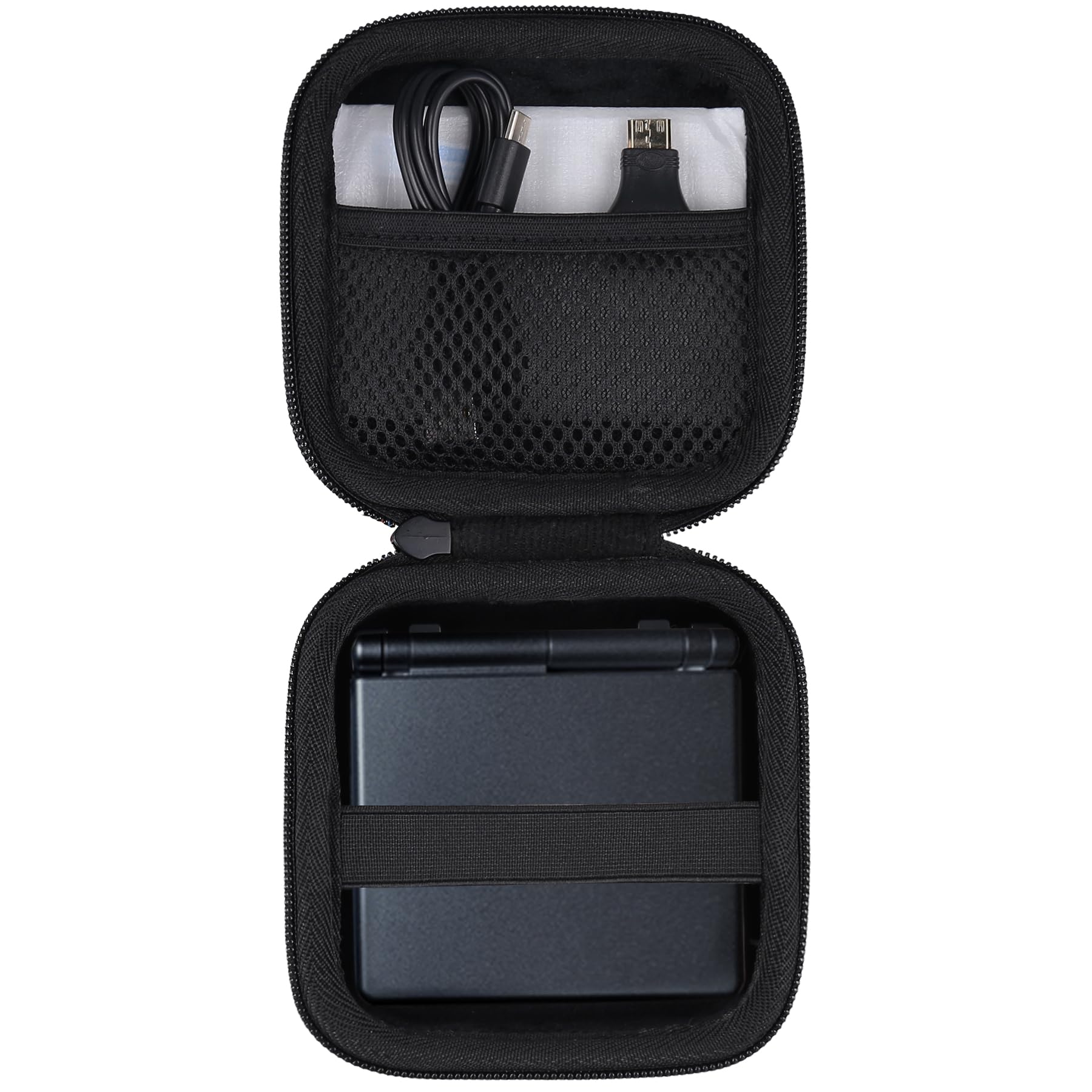 khanka Hard Travel Case Replacement for RG35XXSP Flip Portable Flip Retro Handheld Game Console,Case Only. (Black)