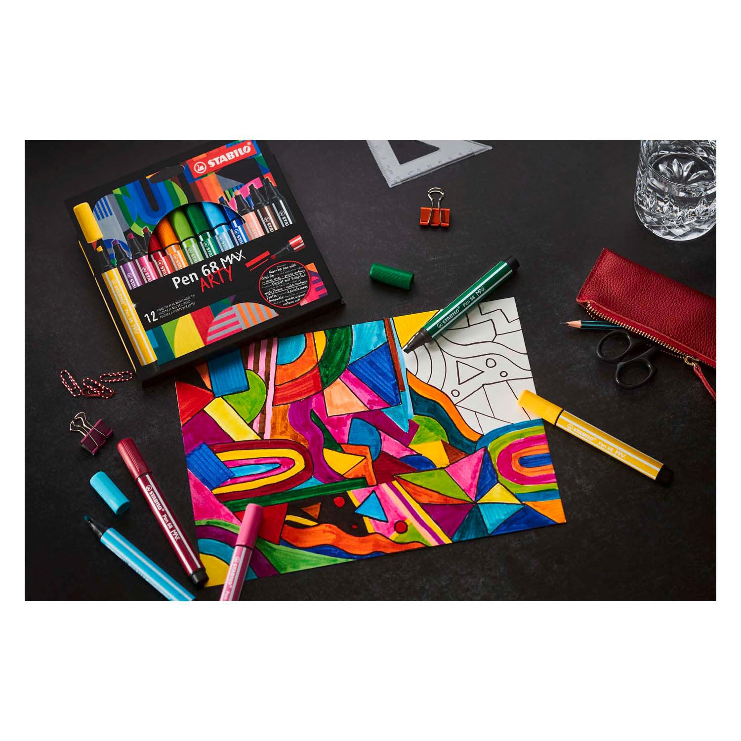 Stabilo Premium Medium Felt-tip Pen 68- Dark Ochre - View #4