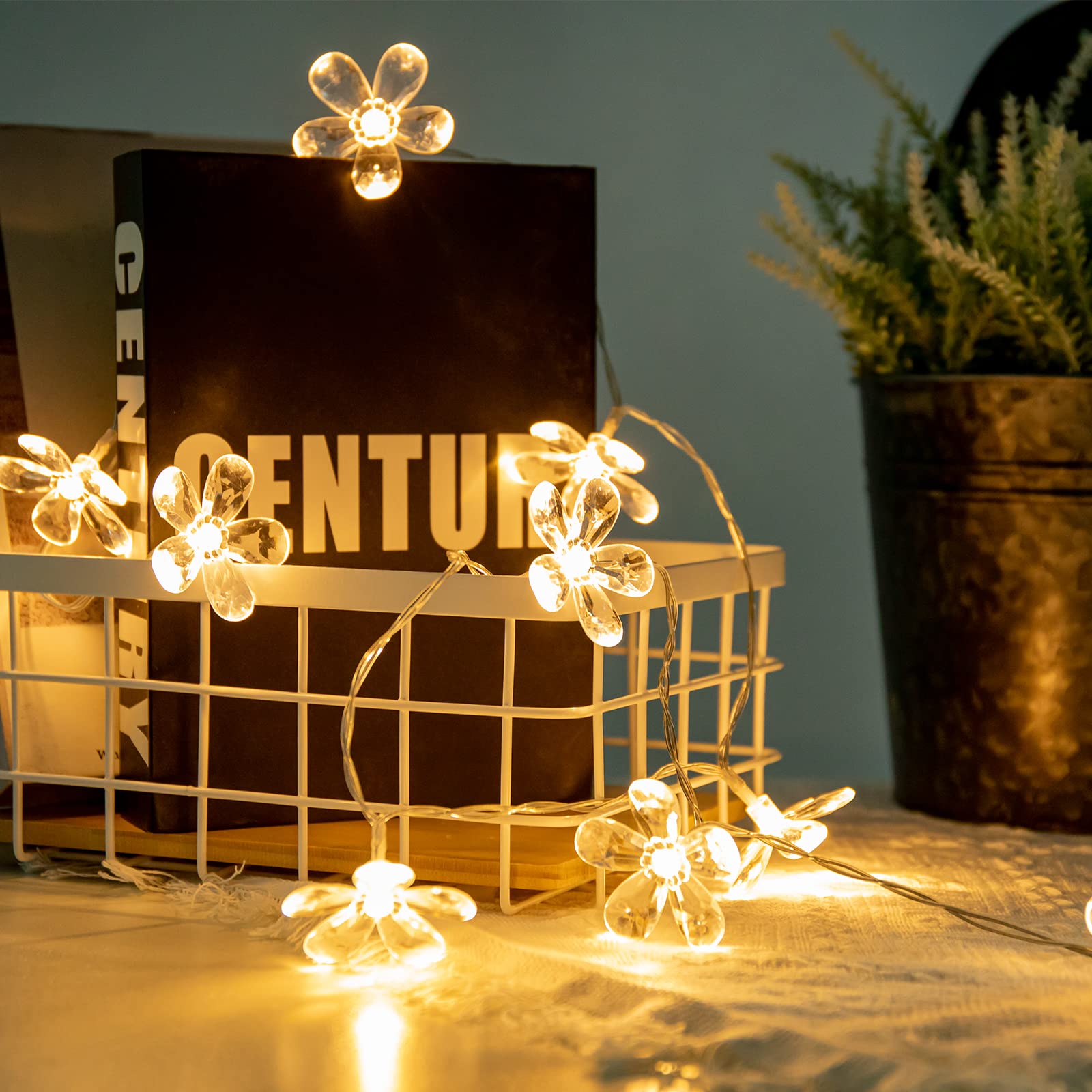 VigdurBattery Operated Flower String Lights