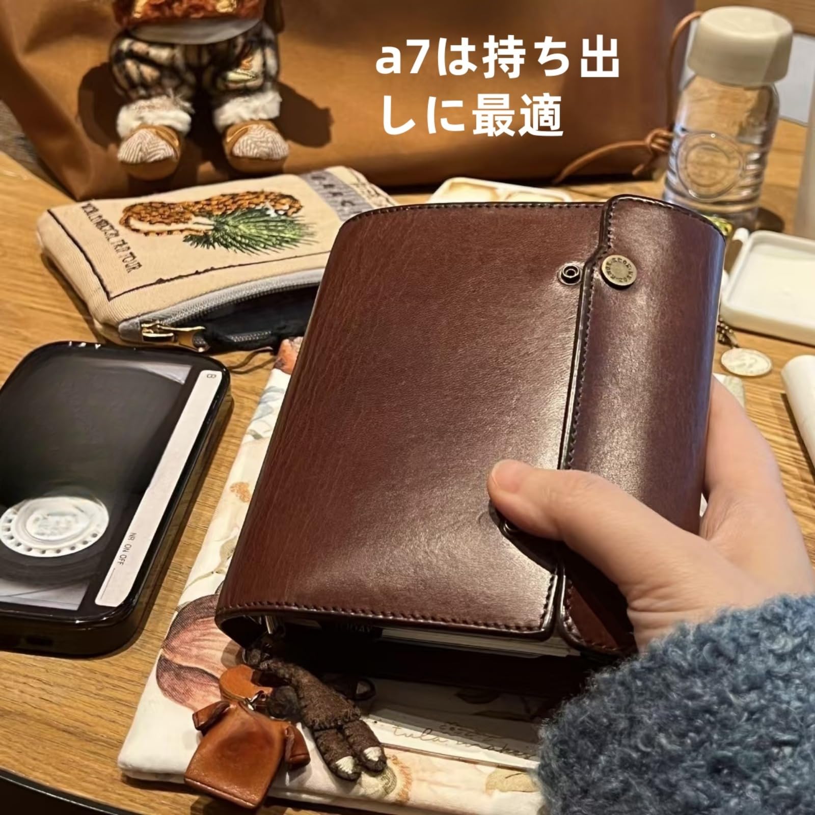 Amazon.co.jp: システム手帳 m5 ビジネス 三つ折り ヴィンテージ