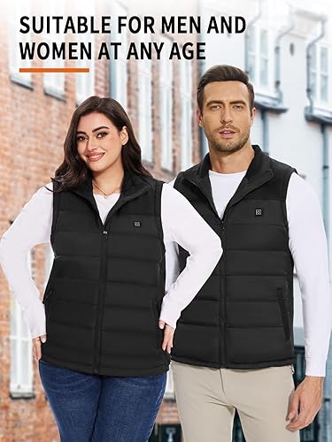 Miniatura 5 de Chaleco térmico para mujer con banco de energía, chaleco térmico para hombre con calentador de cuerpo USB eléctrico