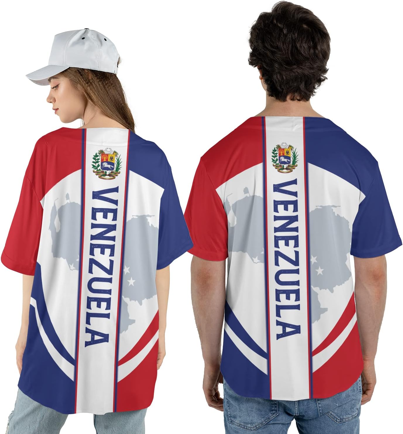 Personalized Name Venezuela Baseball Jersey Shirt, Venezuela Jersey for Men and Women Baseball Jersey Shirt Unisex S-5XL