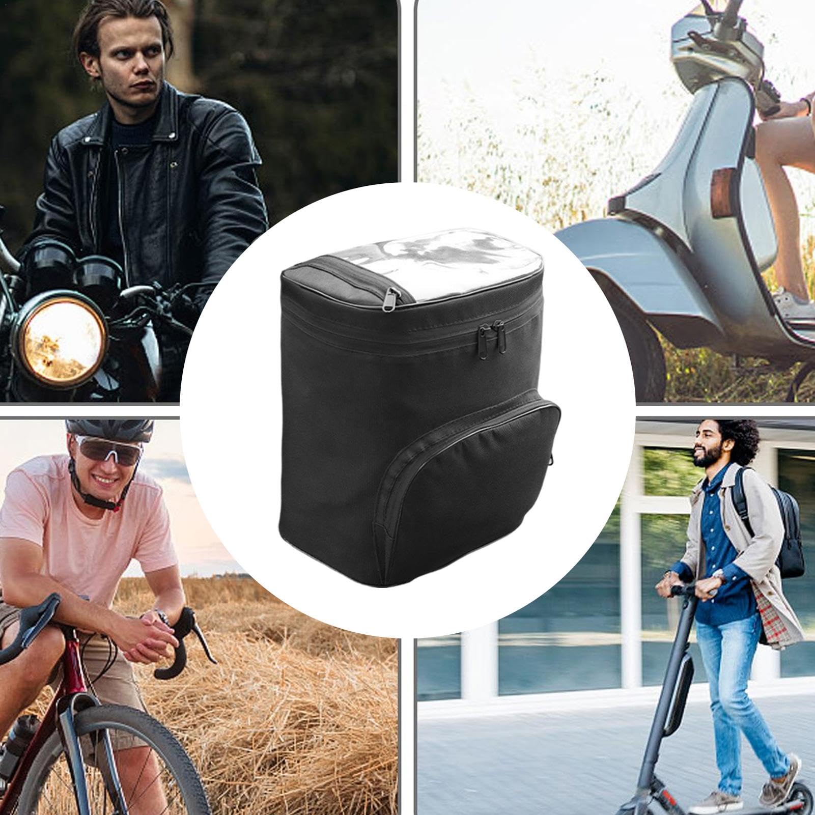 Amazon.co.jp: 防水バイクバッグ、電動スクーターフロントバッグ