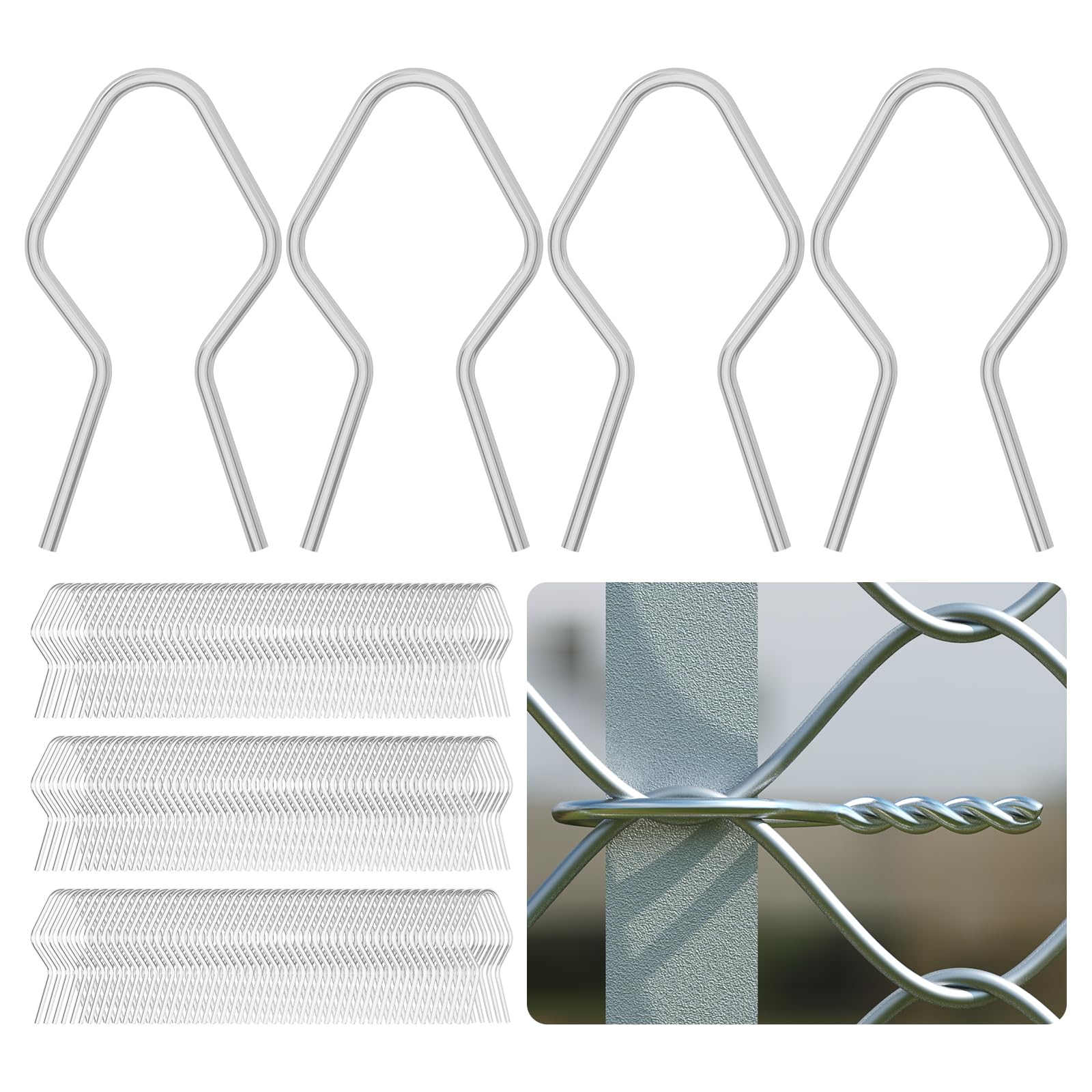 T Post Clips - 100 Pack Galvanized Steel -1 T Post Clips - 100 Pack Galvanized Steel -1
