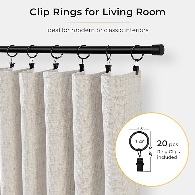 Cortinas Blackout INOVADAY Beige 84" x 50" Pack de 2 miniatura 3