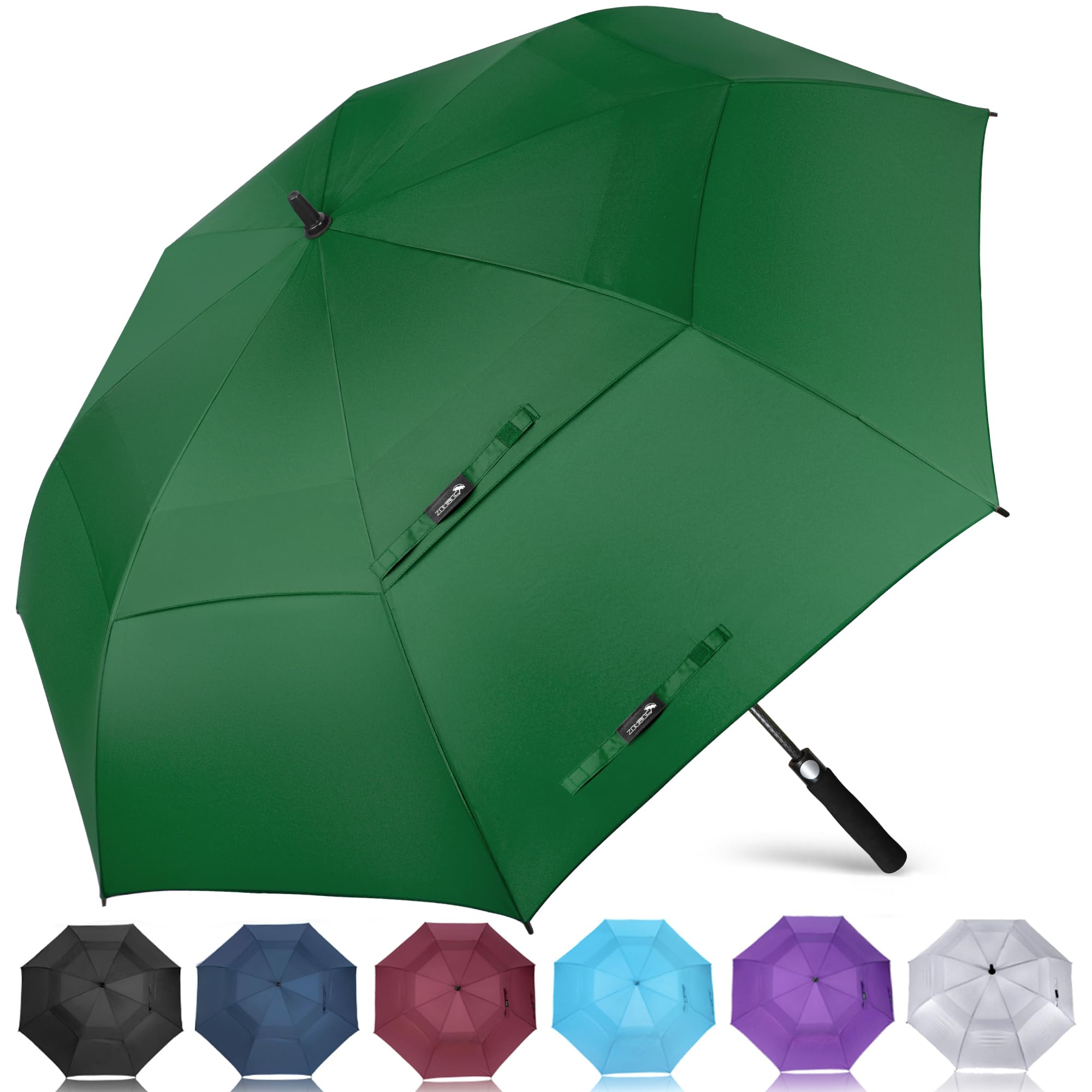 ZOMAKE Golf Umbrella Windproof and Rainproof Large (68 in-Grass Green) — image 1